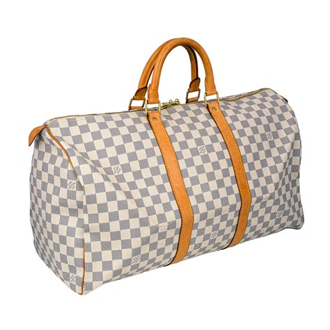 lv duffle bag white|authentic louis vuitton duffle bag.